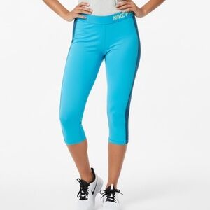 Nike Women's Vibrant Blue Capris